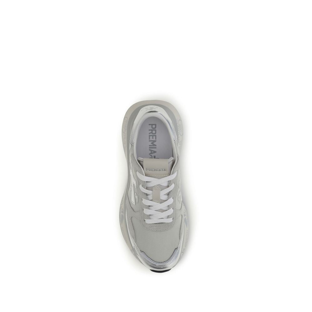 Premiata Silver Nylon Athletic Sneakers