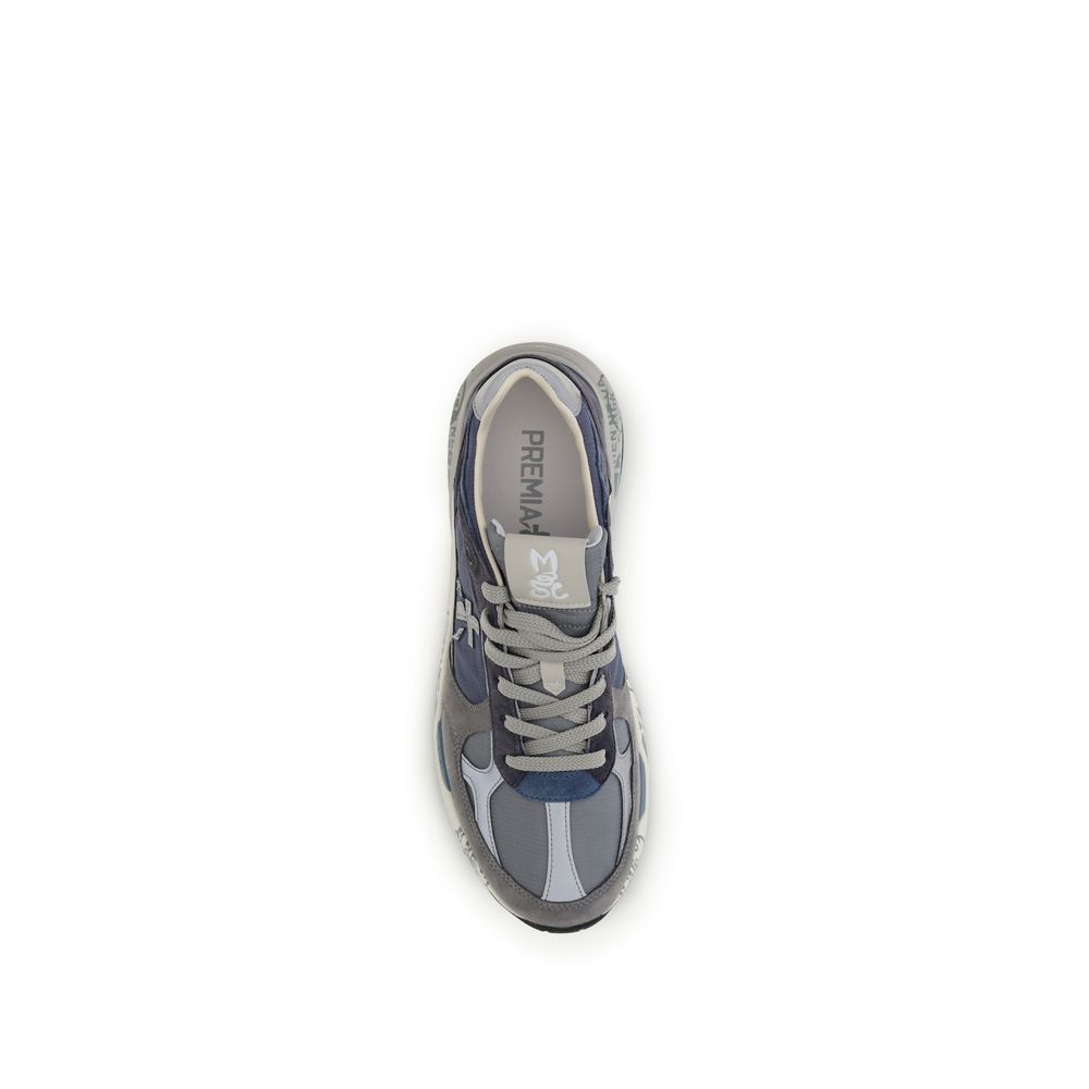 Premiata Blue Polyamide Chunky Sneakers