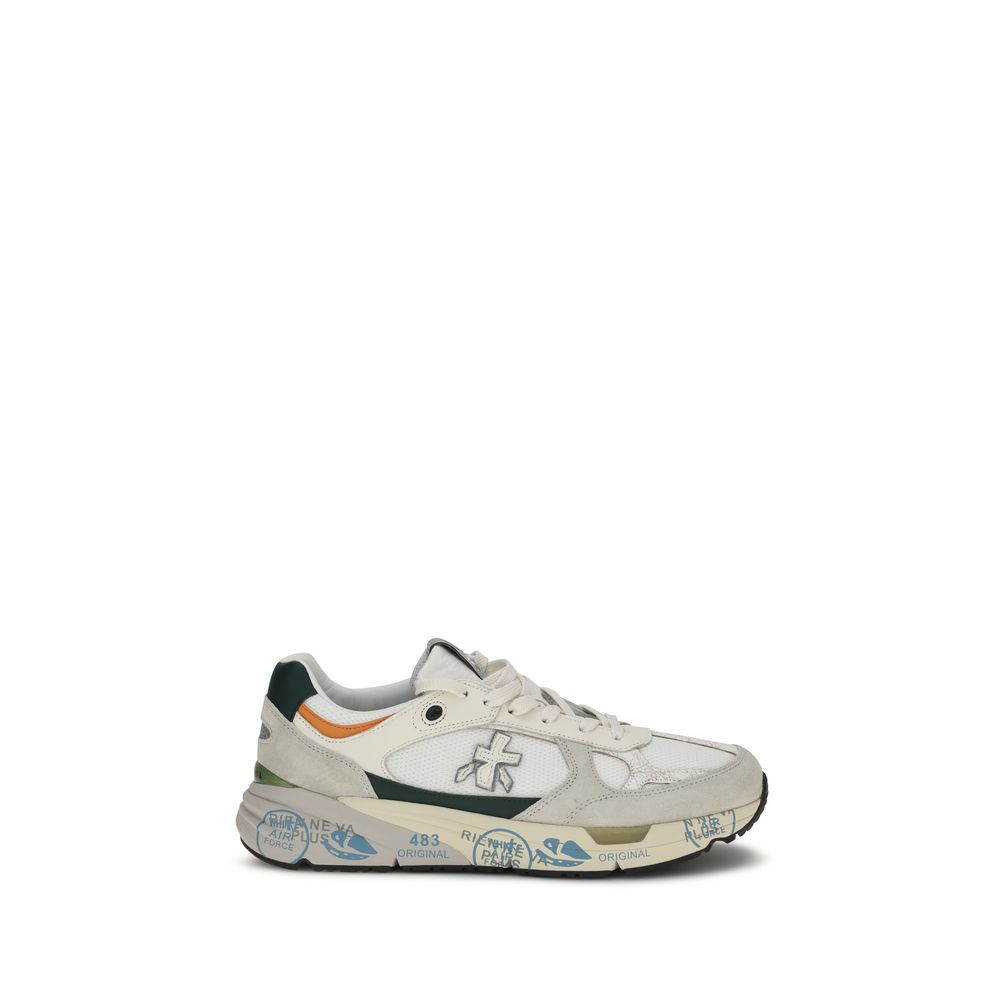 Premiata White Polyamide Athletic Sneakers
