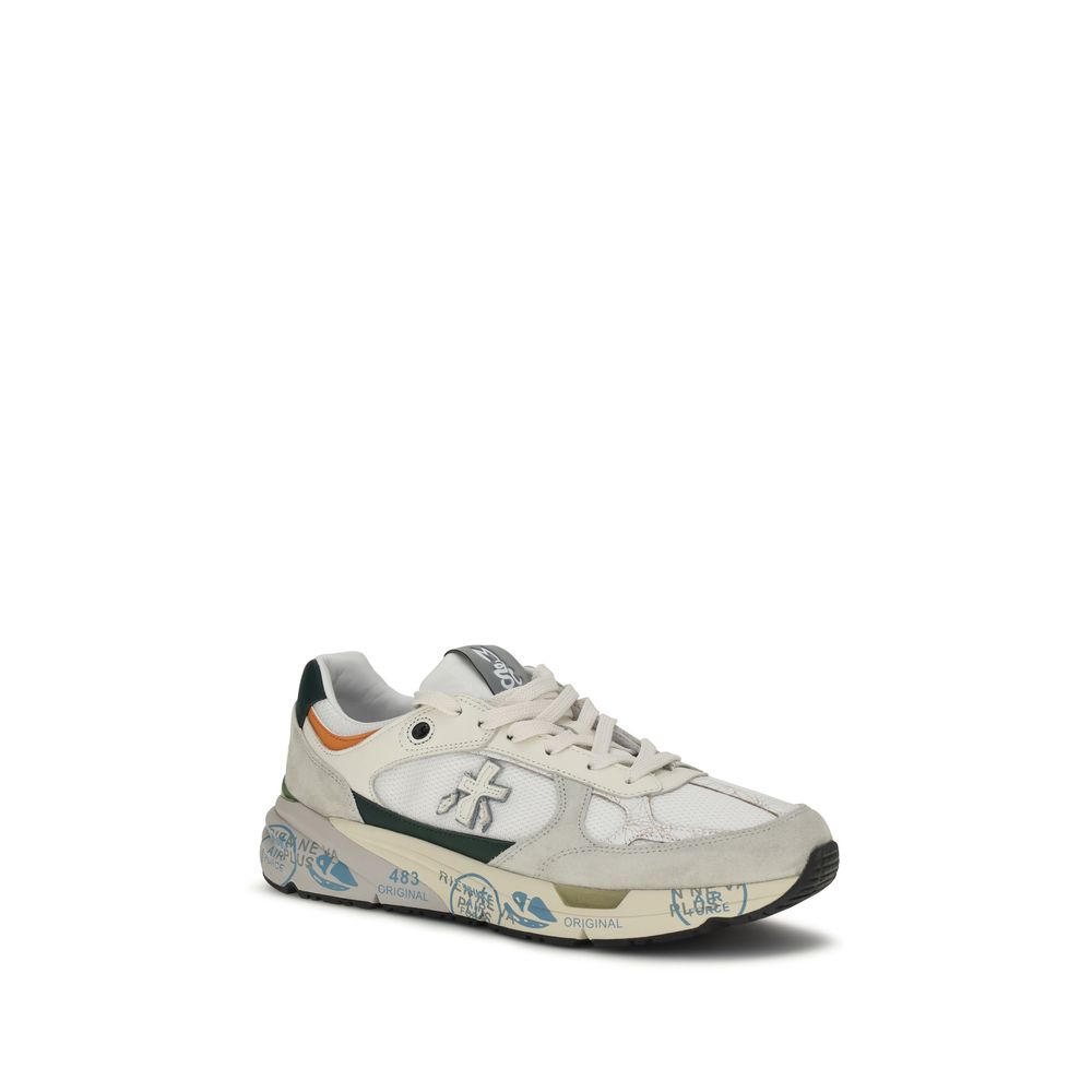 Premiata White Polyamide Athletic Sneakers