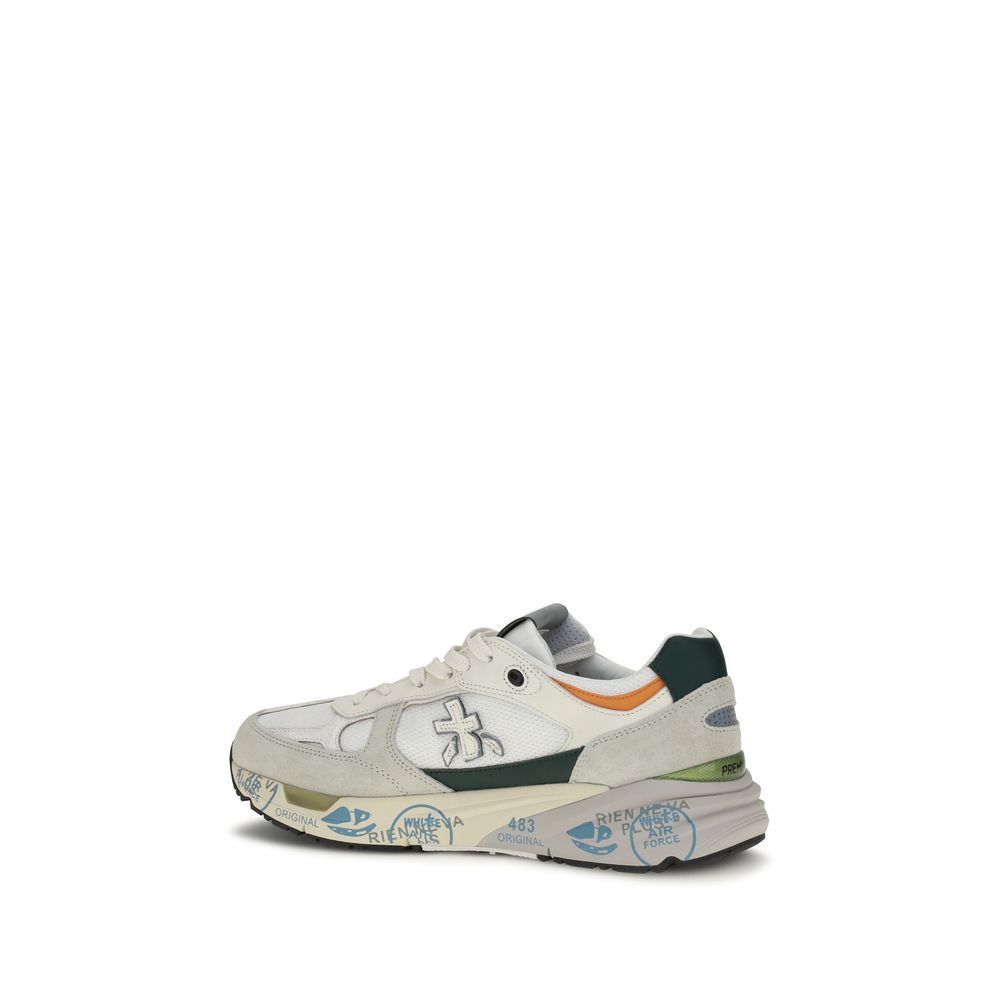 Premiata White Polyamide Athletic Sneakers