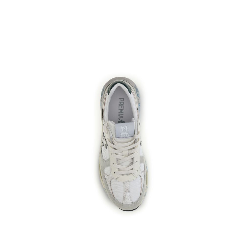 Premiata White Polyamide Athletic Sneakers