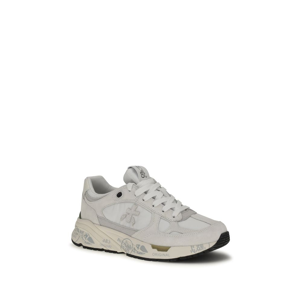 Premiata White Polyamide Chunky Sneakers