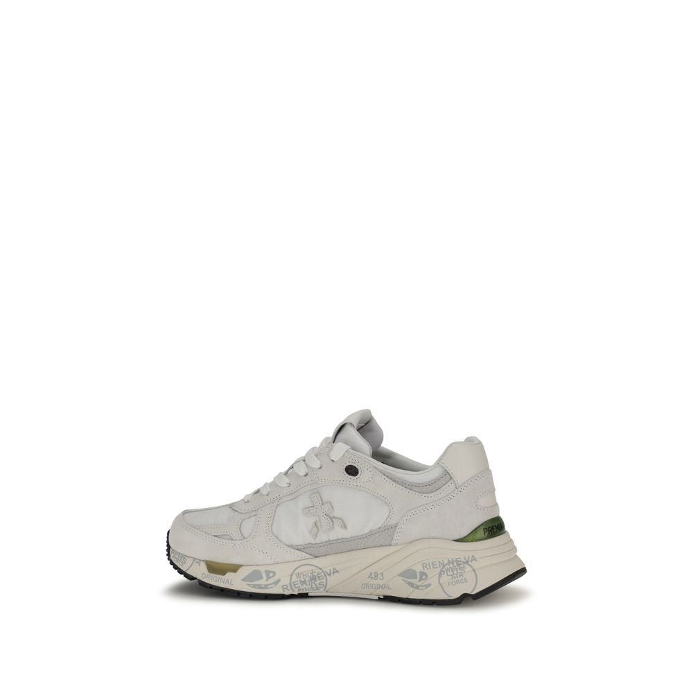 Premiata White Polyamide Chunky Sneakers