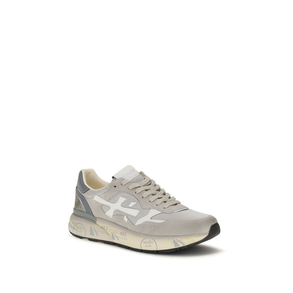 Premiata Gray Polyester Low Top Sneakers