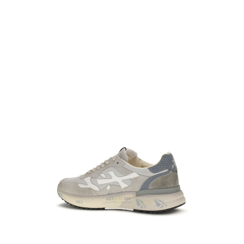 Premiata Gray Polyester Low Top Sneakers