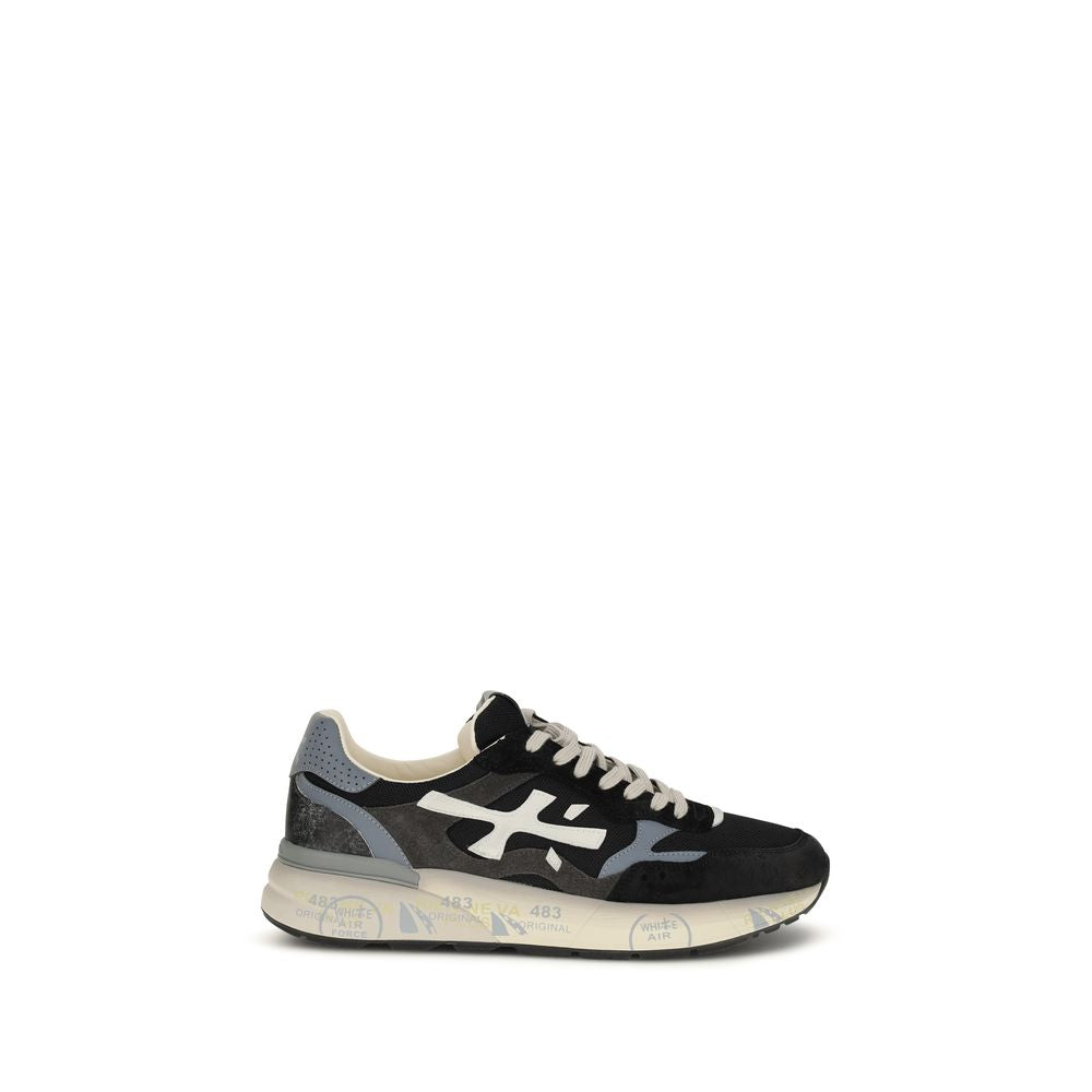 Premiata Black Polyester Athletic Sneakers