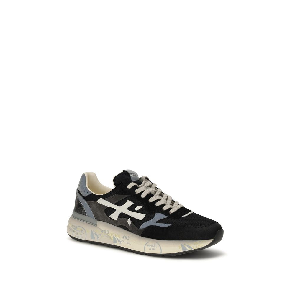 Premiata Black Polyester Athletic Sneakers