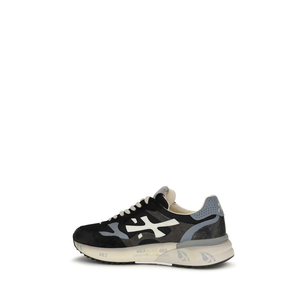 Premiata Black Polyester Athletic Sneakers