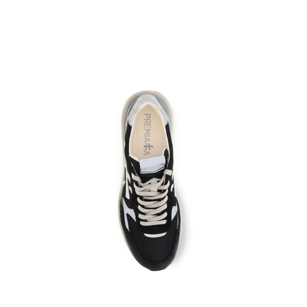 Premiata Black Polyester Athletic Sneakers