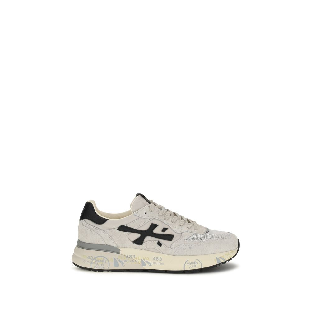 Premiata White Polyester Low Top Sneakers