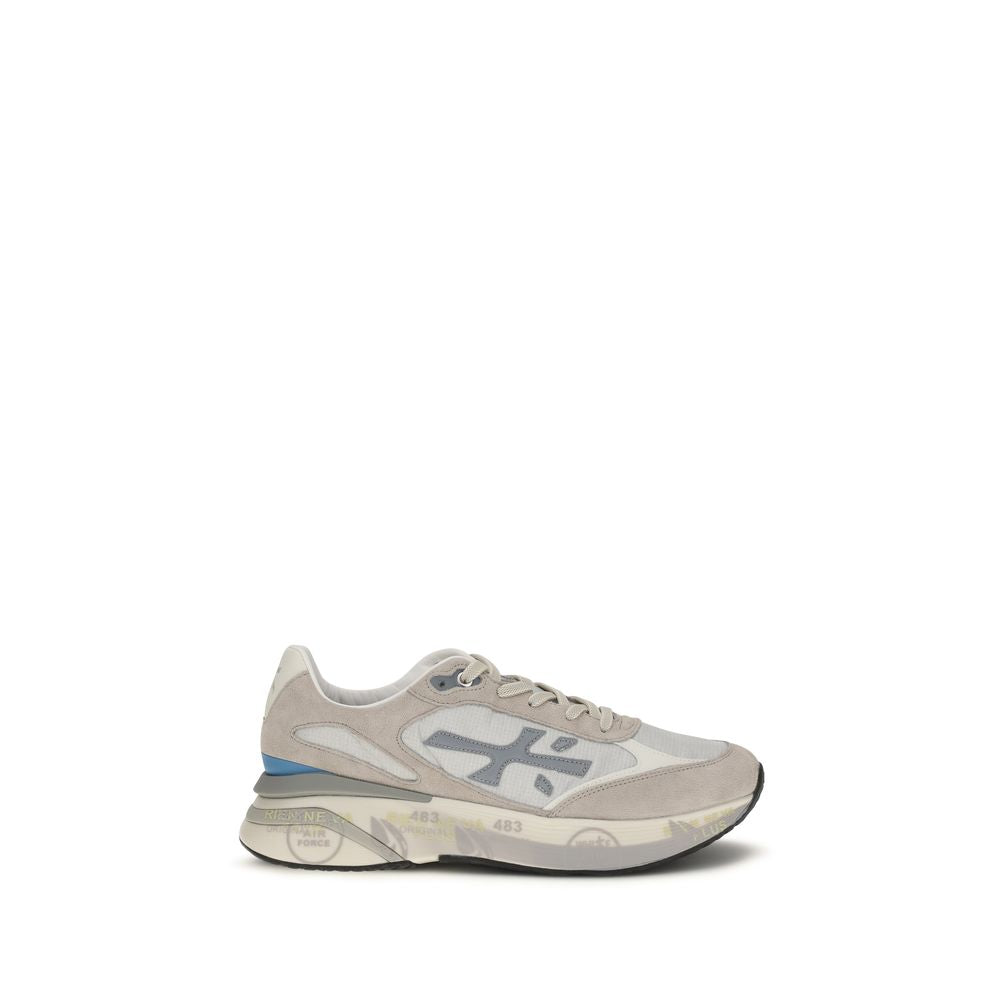 Premiata Gray Calf Leather Bos Taurus Sneakers