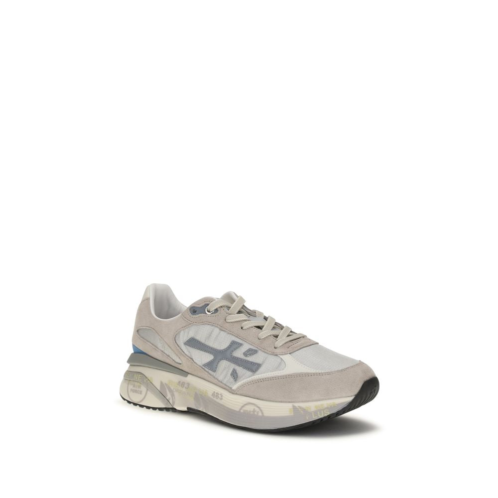 Premiata Gray Calf Leather Bos Taurus Sneakers