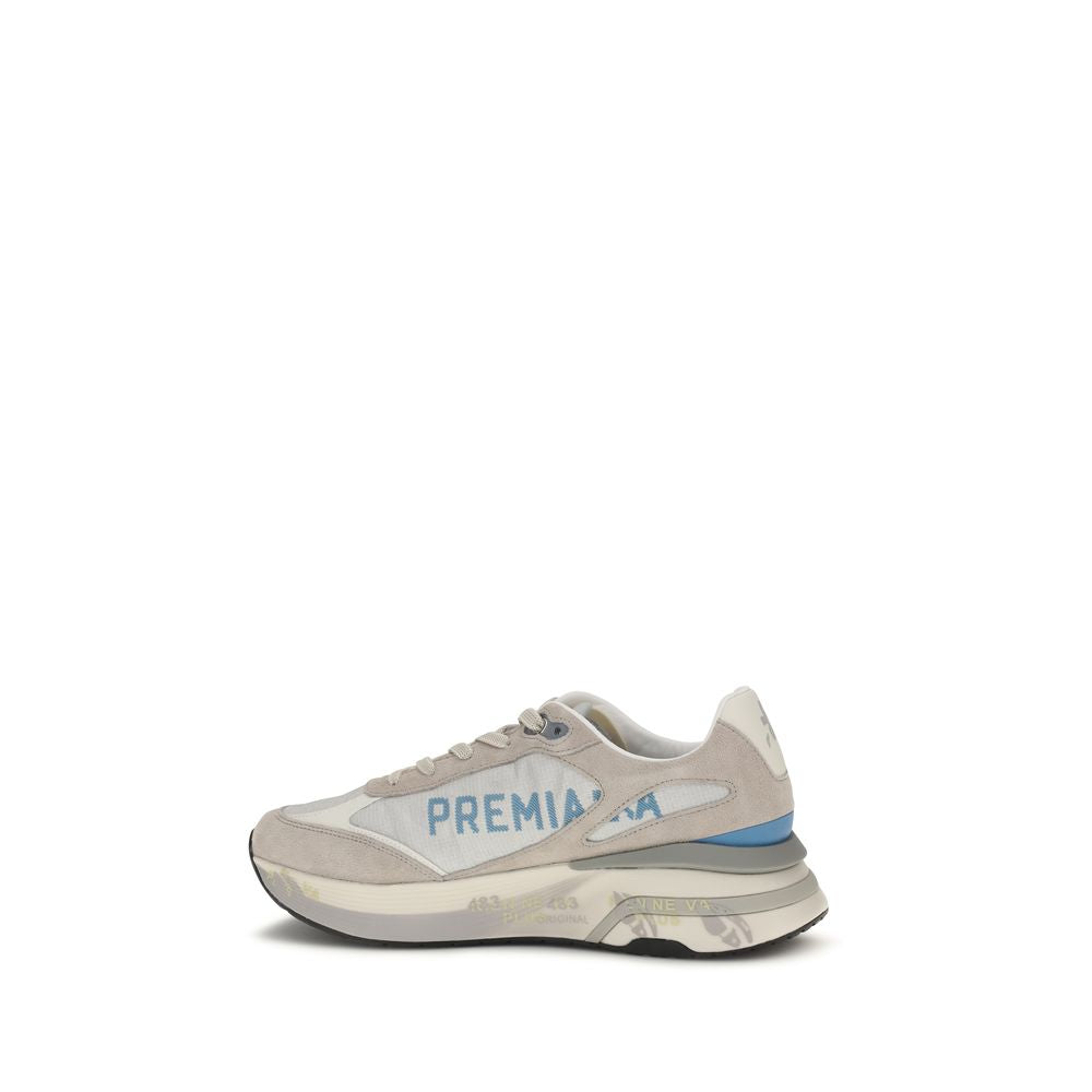 Premiata Gray Calf Leather Bos Taurus Sneakers