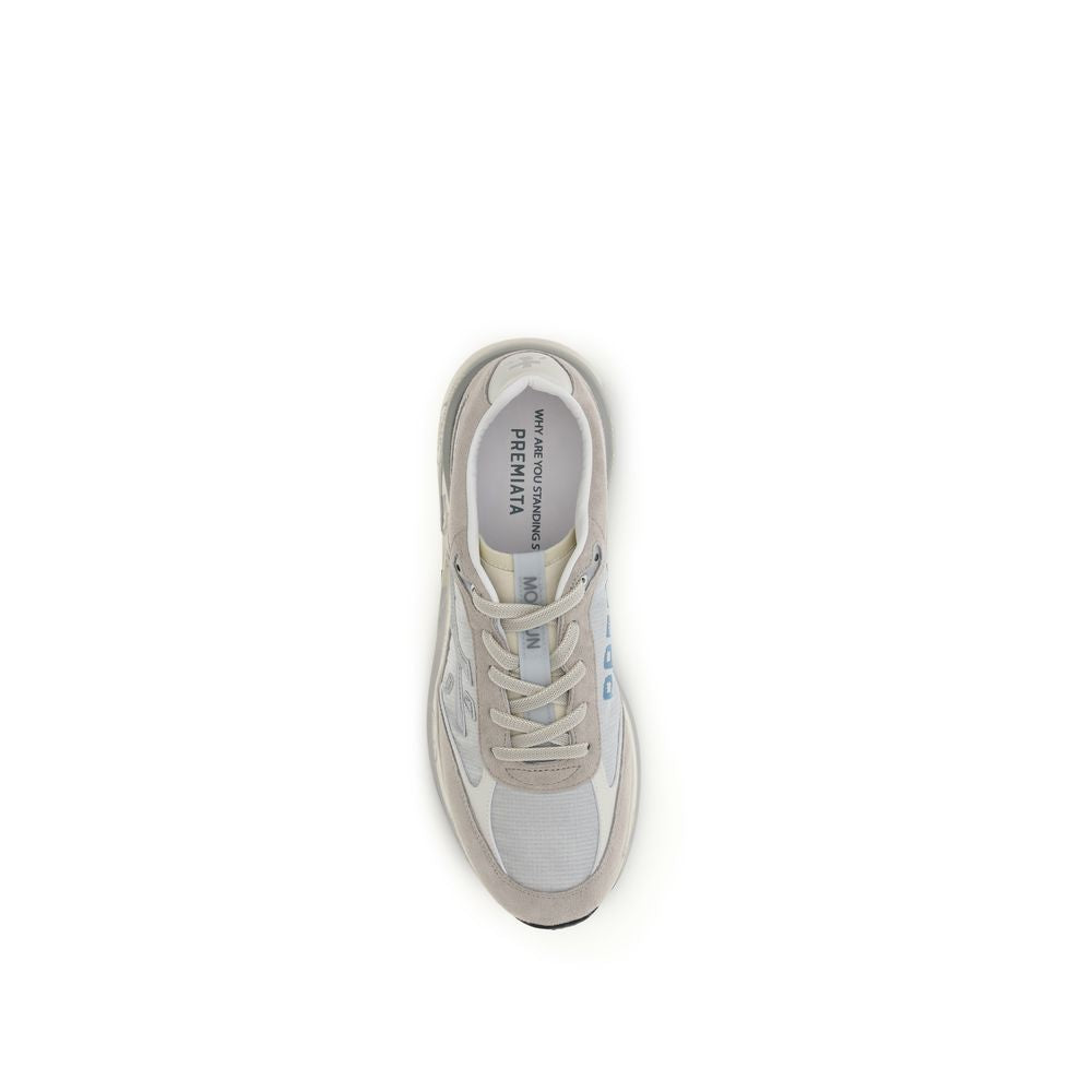 Premiata Gray Calf Leather Bos Taurus Sneakers