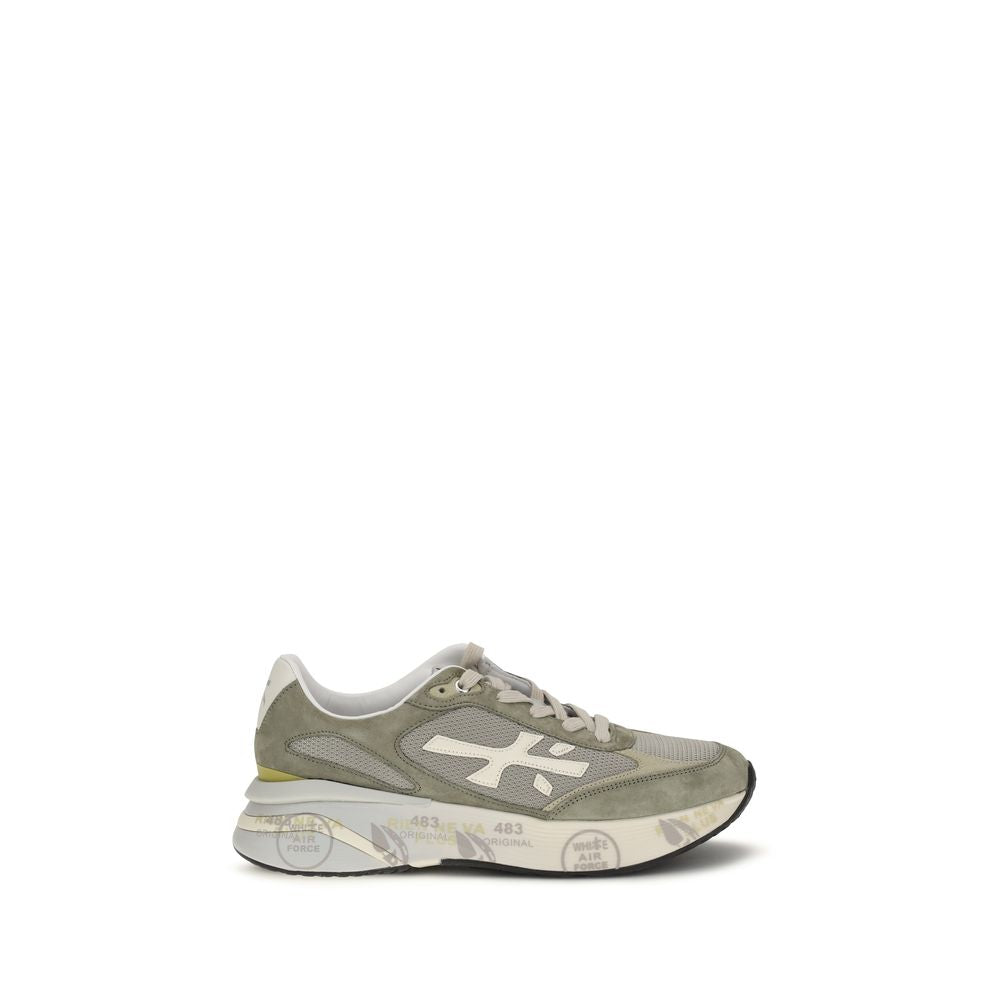 Premiata Bicolor Calf Leather Bos Taurus Low Top Sneakers