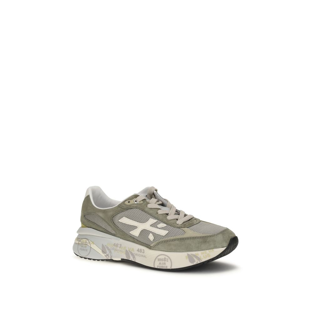 Premiata Bicolor Calf Leather Bos Taurus Low Top Sneakers