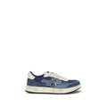Premiata Blue Calf Leather Bos Taurus Athletic Sneakers
