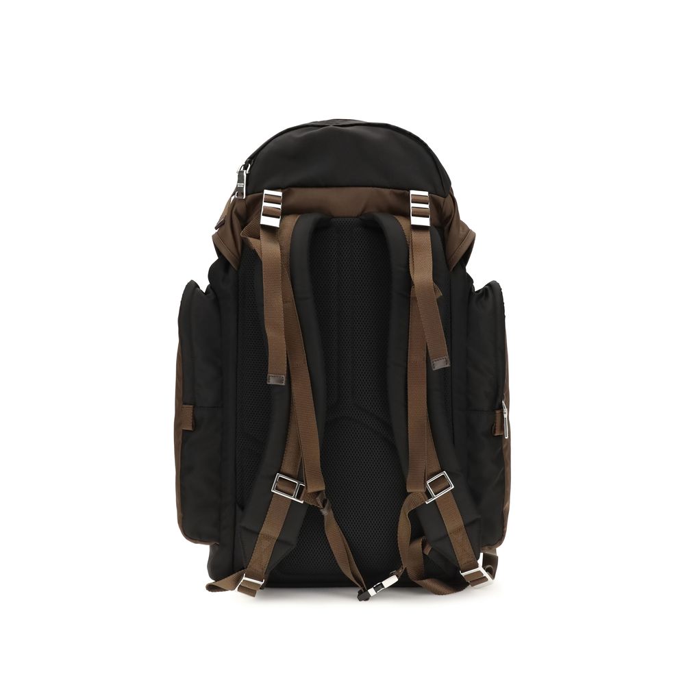 Prada Brown Recycled Polyamide Backpack