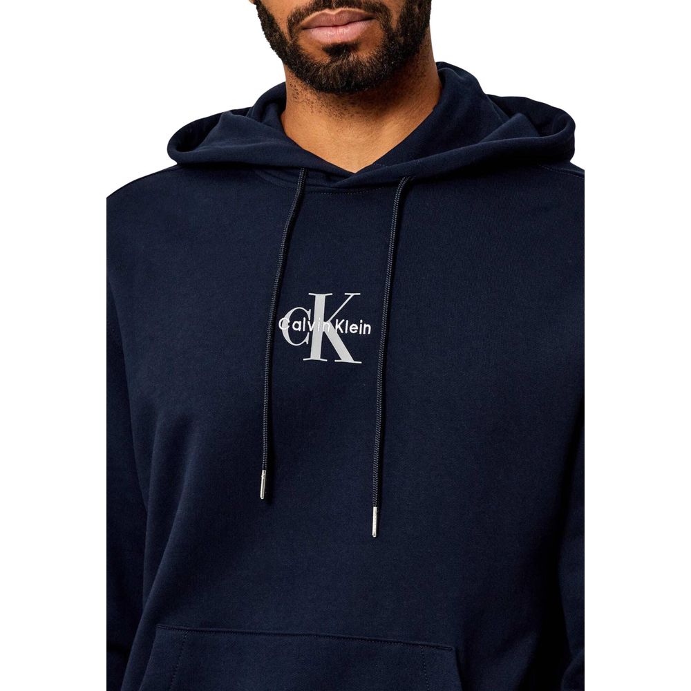 Calvin Klein Jeans Blue Cotton Hoodie