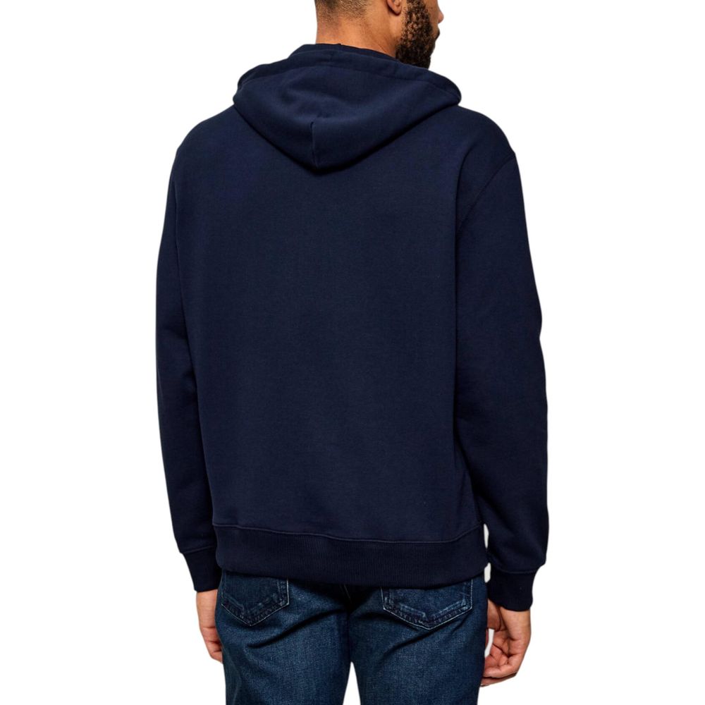 Calvin Klein Jeans Blue Cotton Hoodie