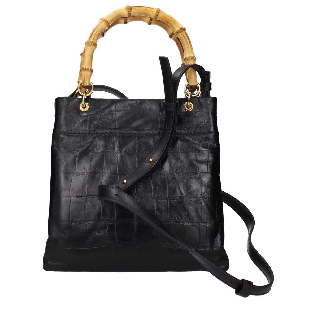 Jil Sander Black Leather Handbag