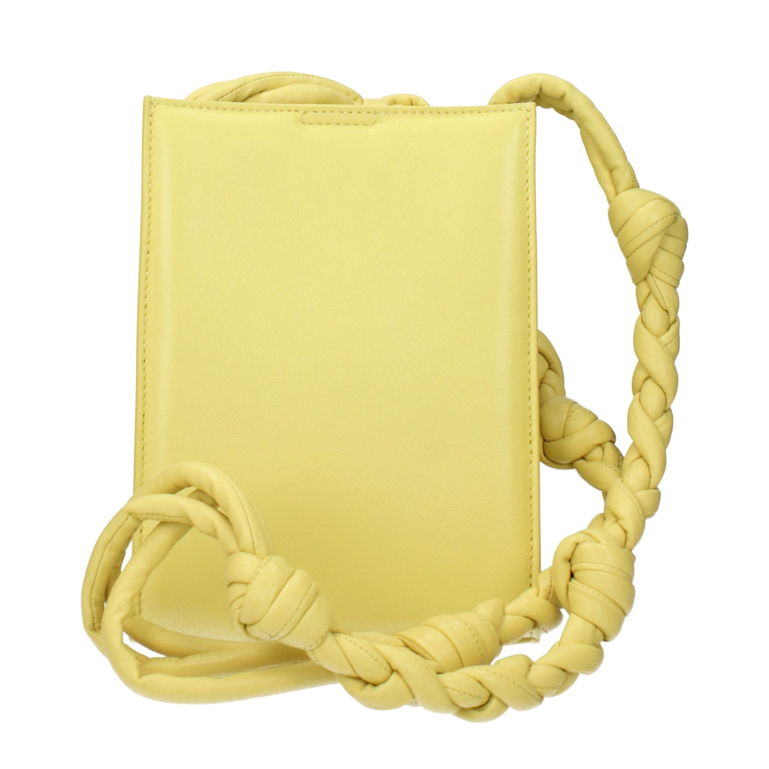 Jil Sander Yellow Leather Crossbody Bag