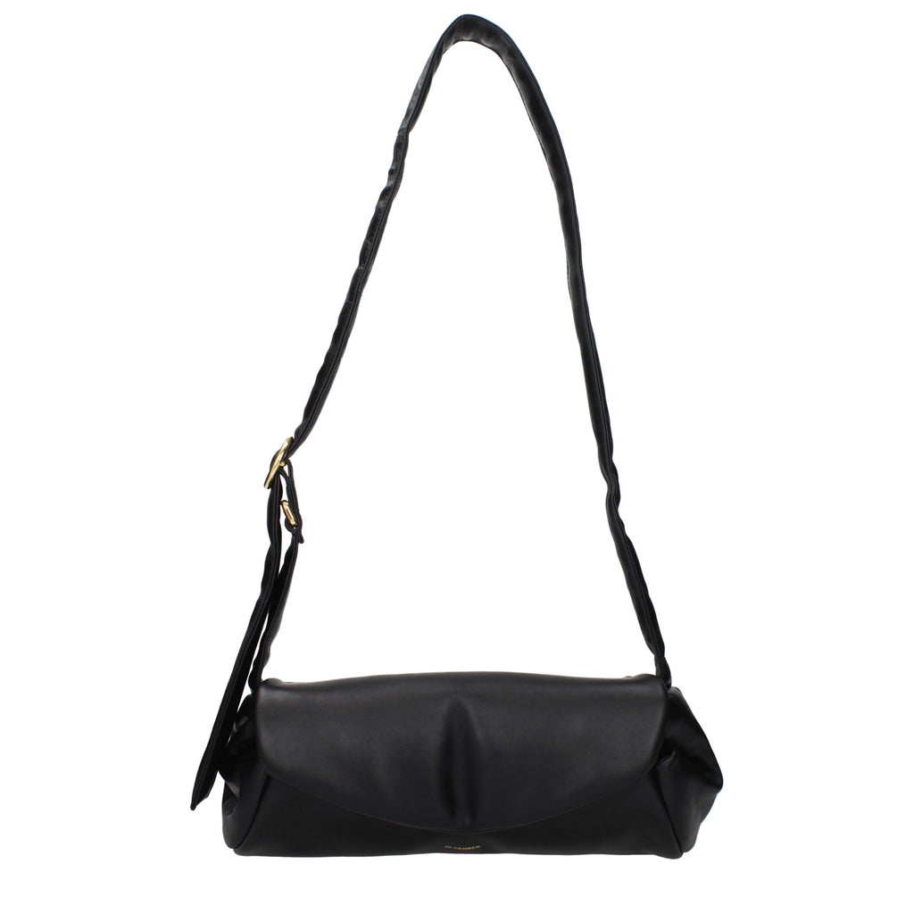 Jil Sander Black Leather Crossbody Bag