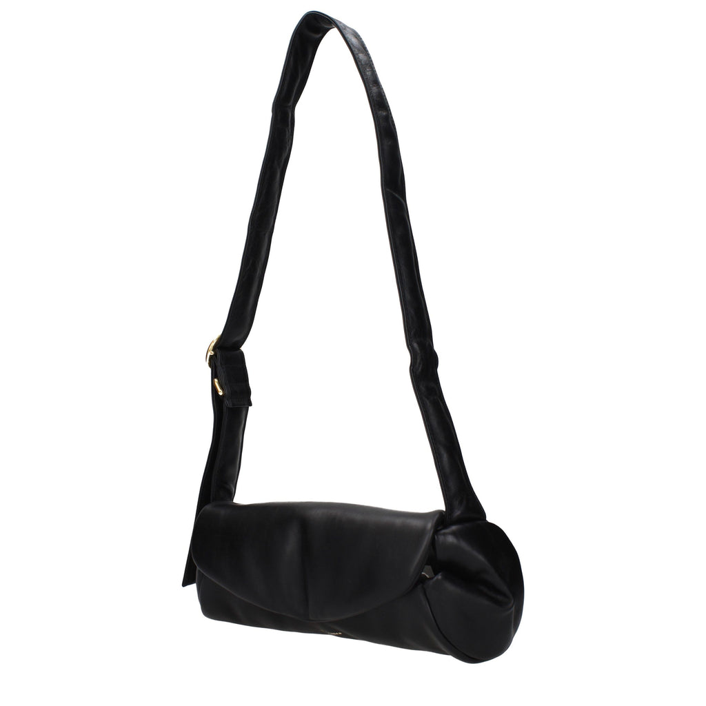 Jil Sander Black Leather Crossbody Bag