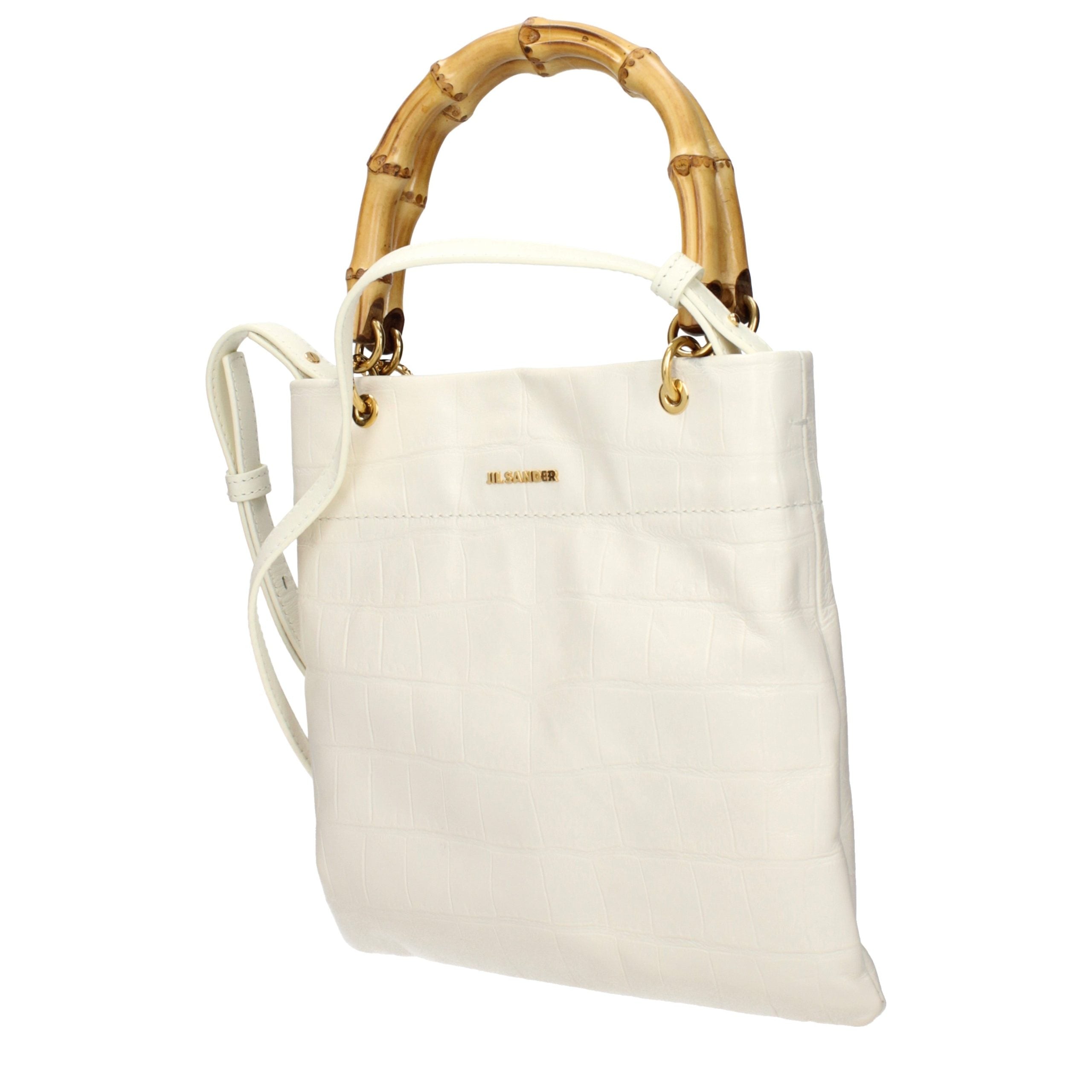 Jil Sander Beige Leather Handbag