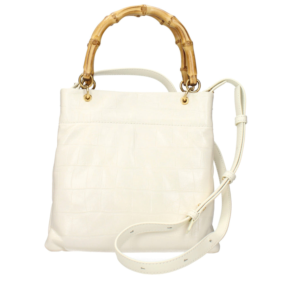 Jil Sander Beige Leather Handbag