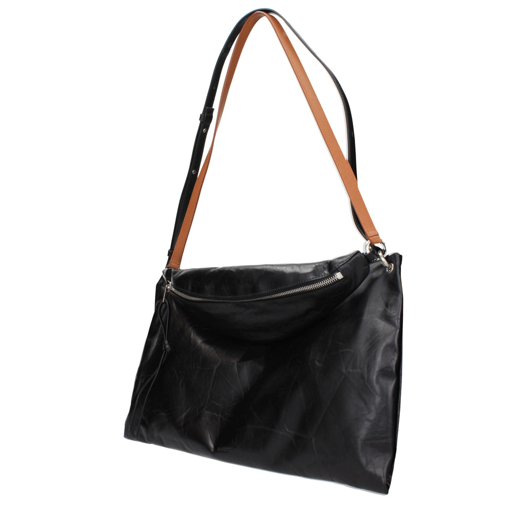 Jil Sander Black Leather Crossbody Bag