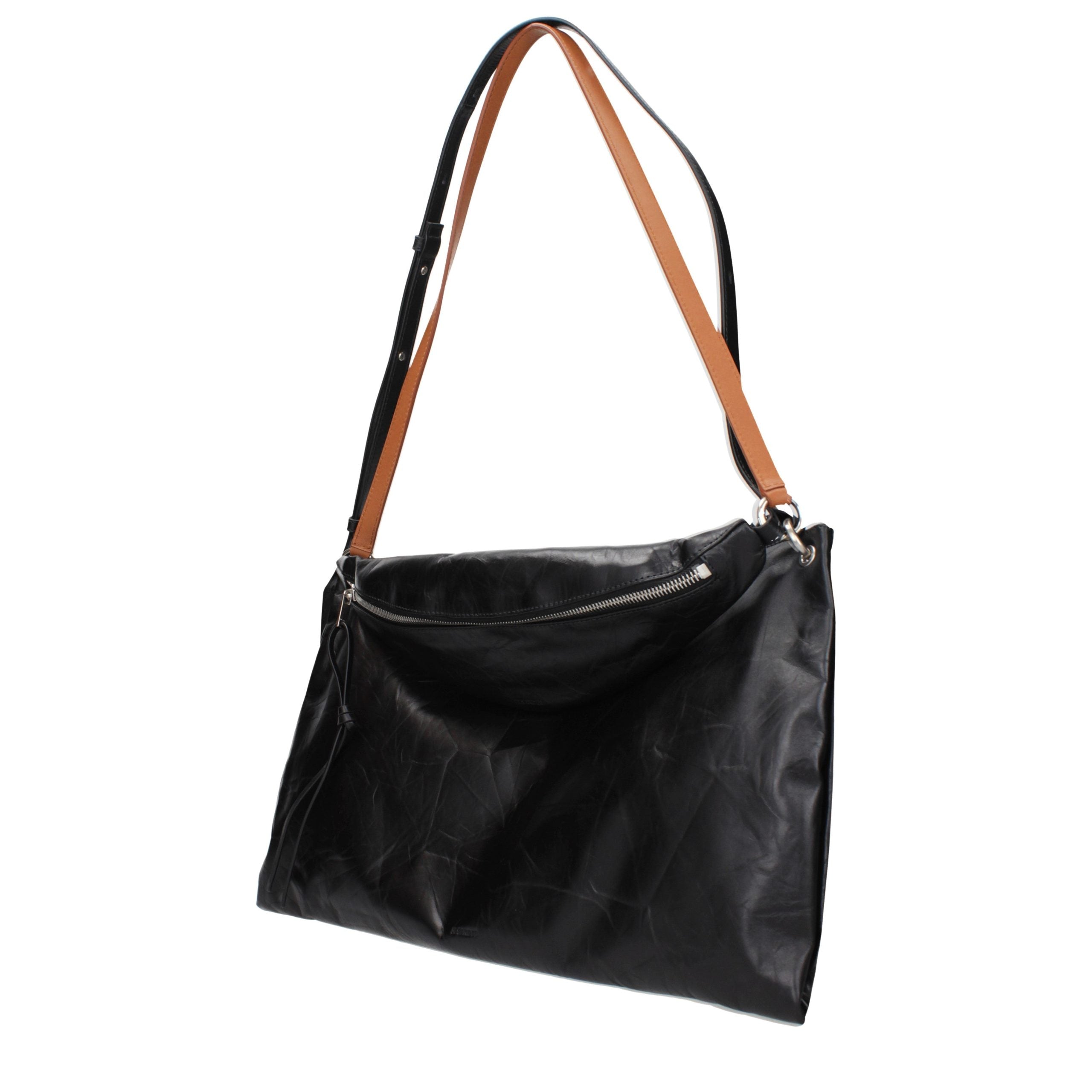 Jil Sander Black Leather Crossbody Bag