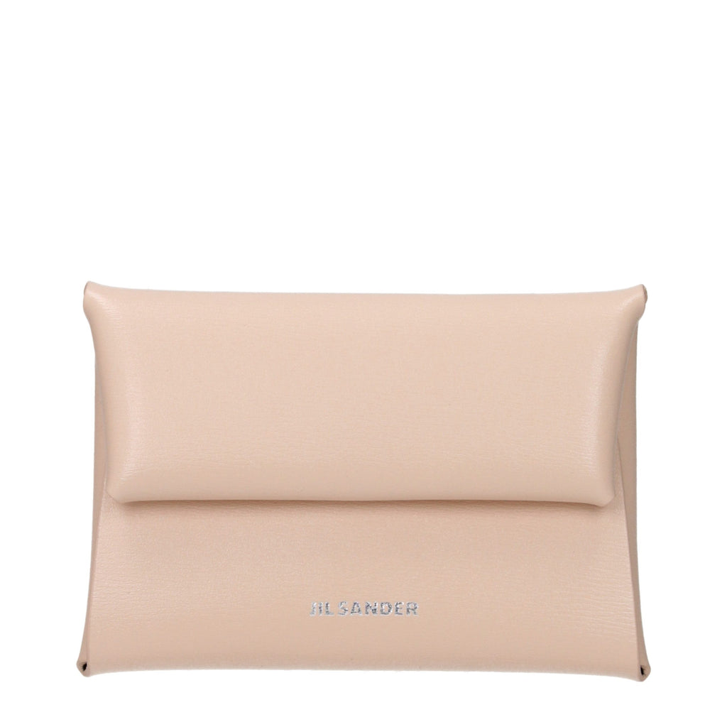 Jil Sander Pink Leather Wallet