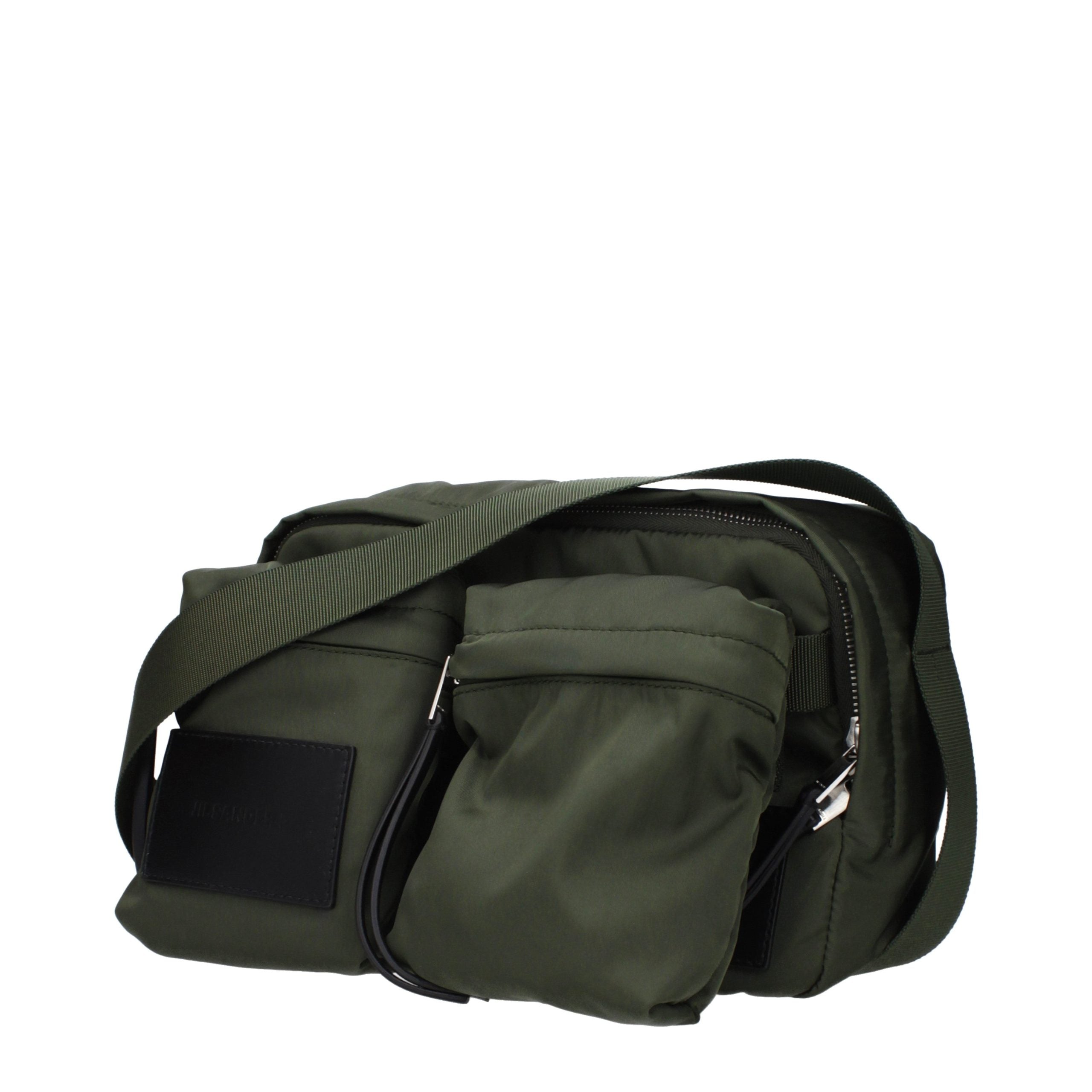 Jil Sander Green Nylon Crossbody Bag