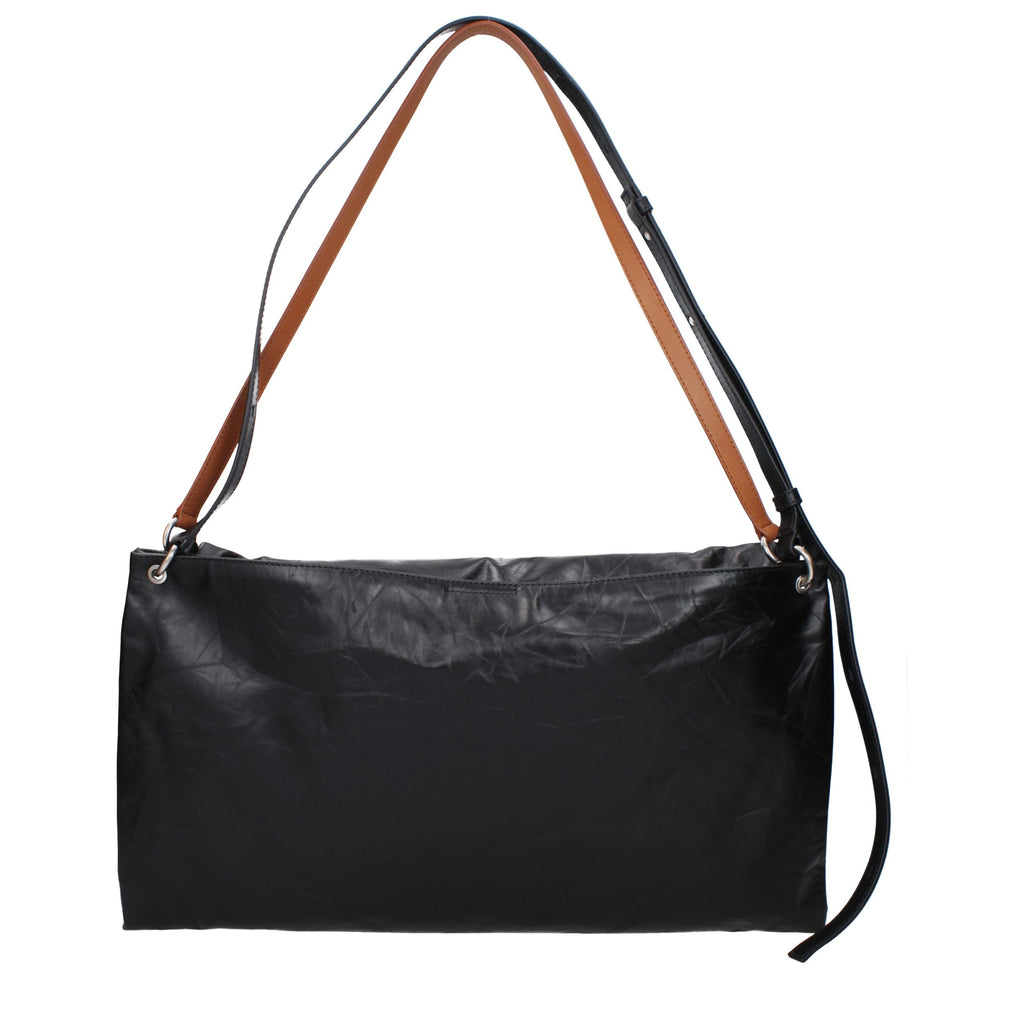 Jil Sander Black Leather Crossbody Bag