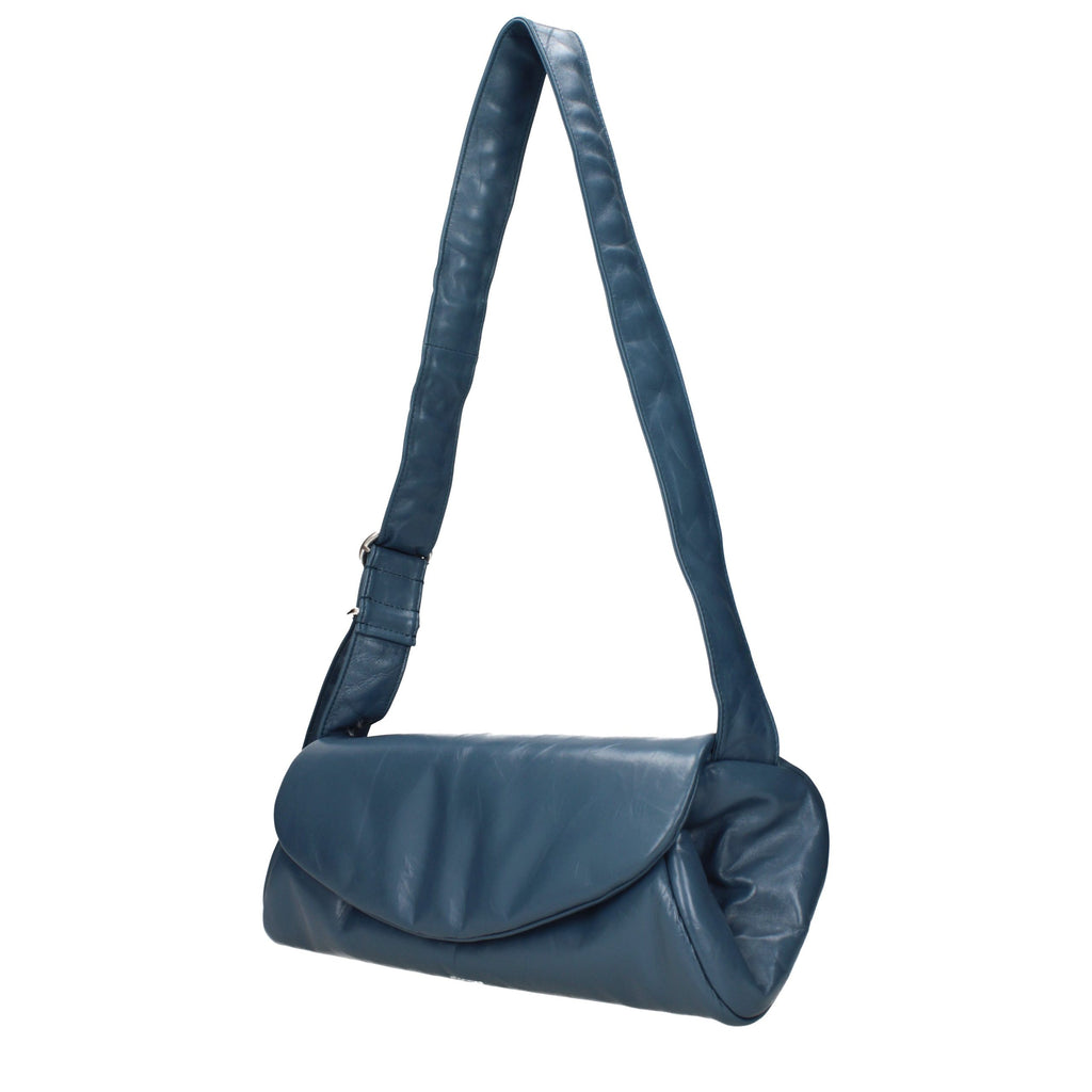 Jil Sander Blue Leather Crossbody Bag