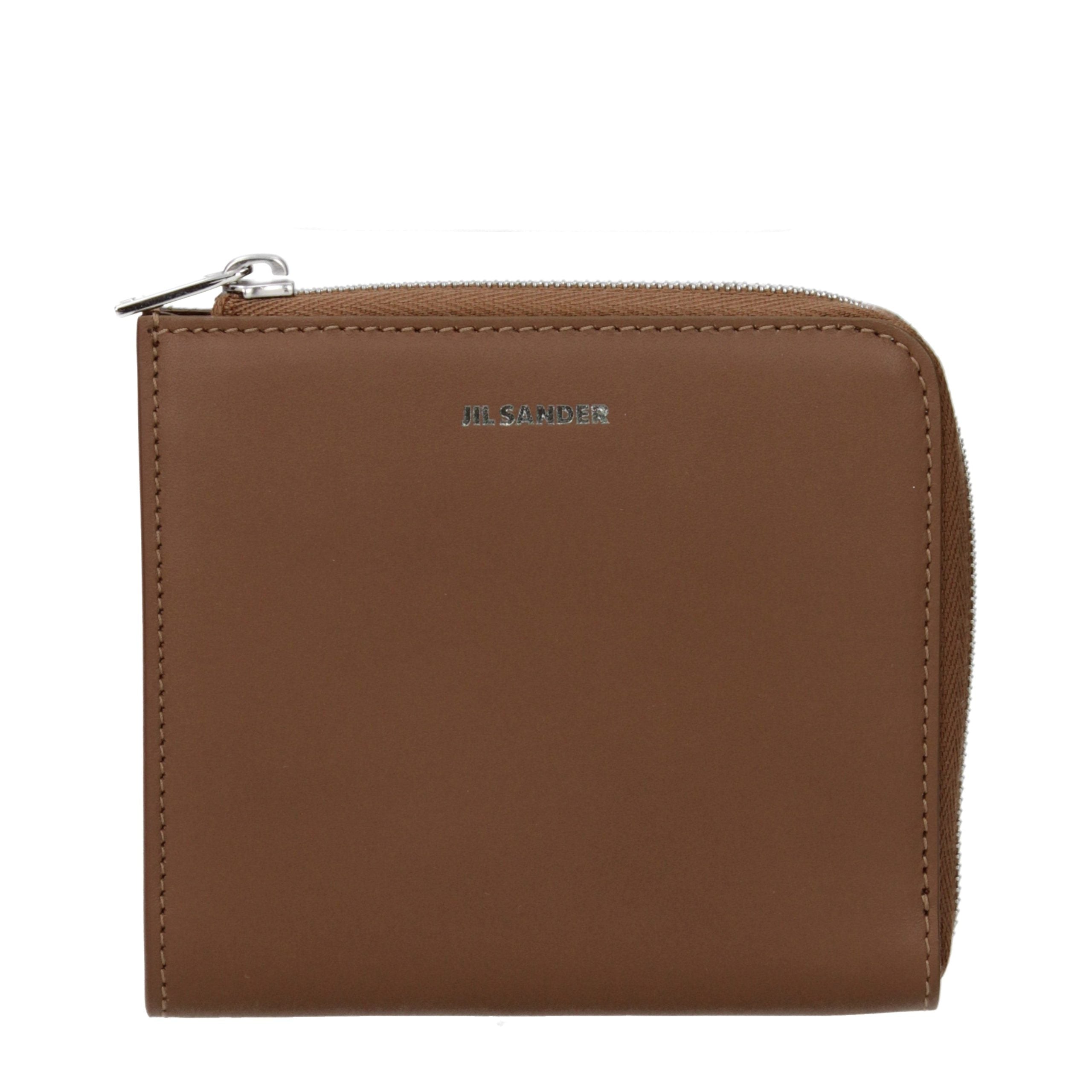 Jil Sander Brown Leather Wallet