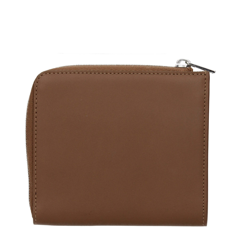 Jil Sander Brown Leather Wallet