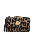 Versace Brown Wool Shoulder Bag