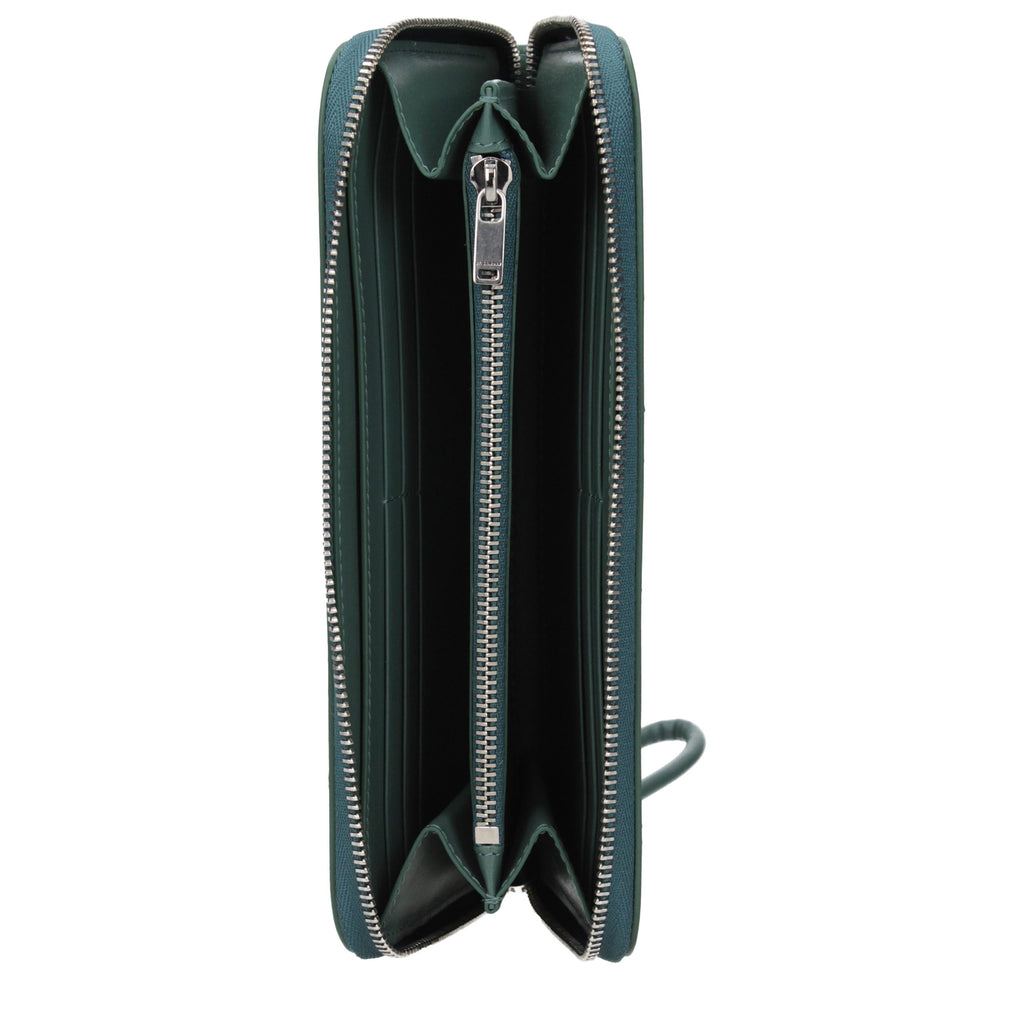 Jil Sander Green Leather Wallet