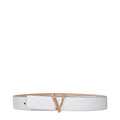 Versace White Leather Regular Belt