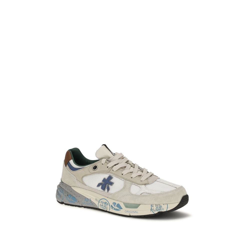 Premiata White Polyamide Athletic Sneakers