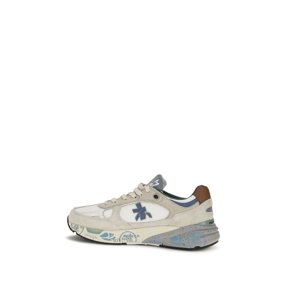 Premiata White Polyamide Athletic Sneakers