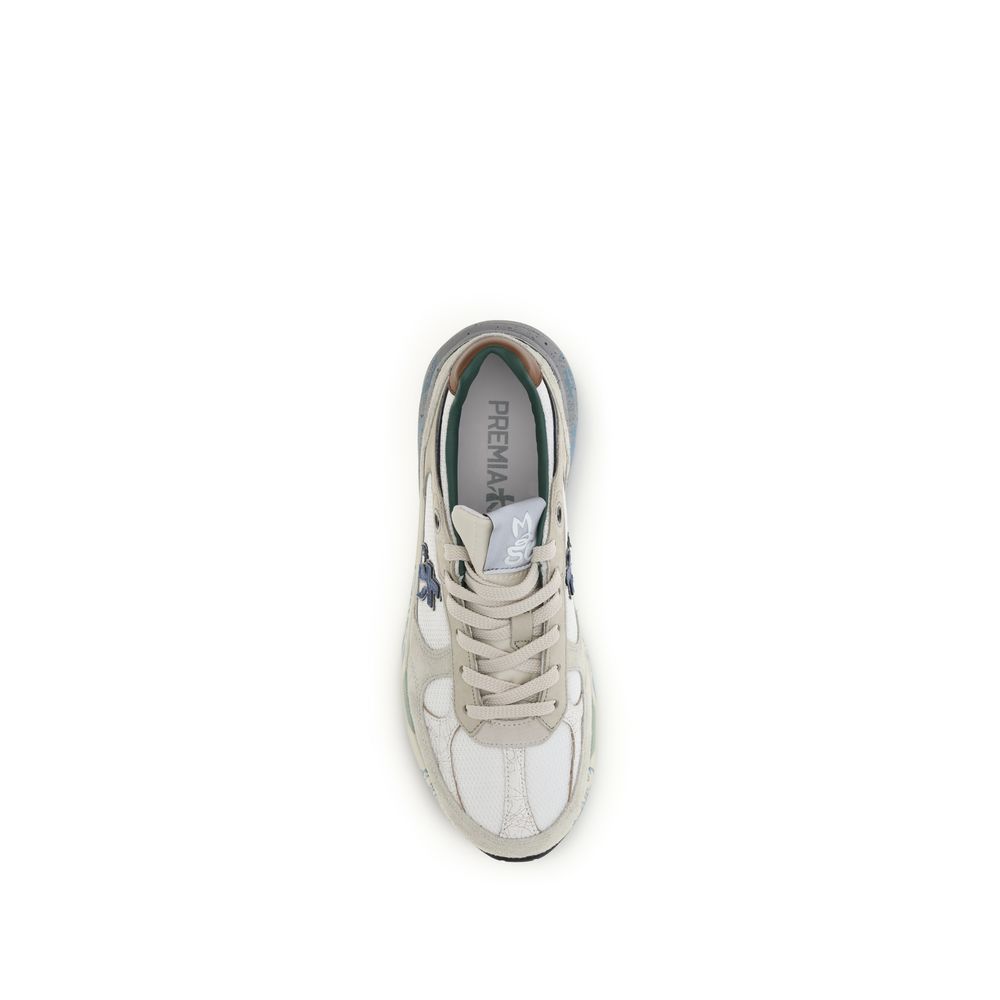 Premiata White Polyamide Athletic Sneakers