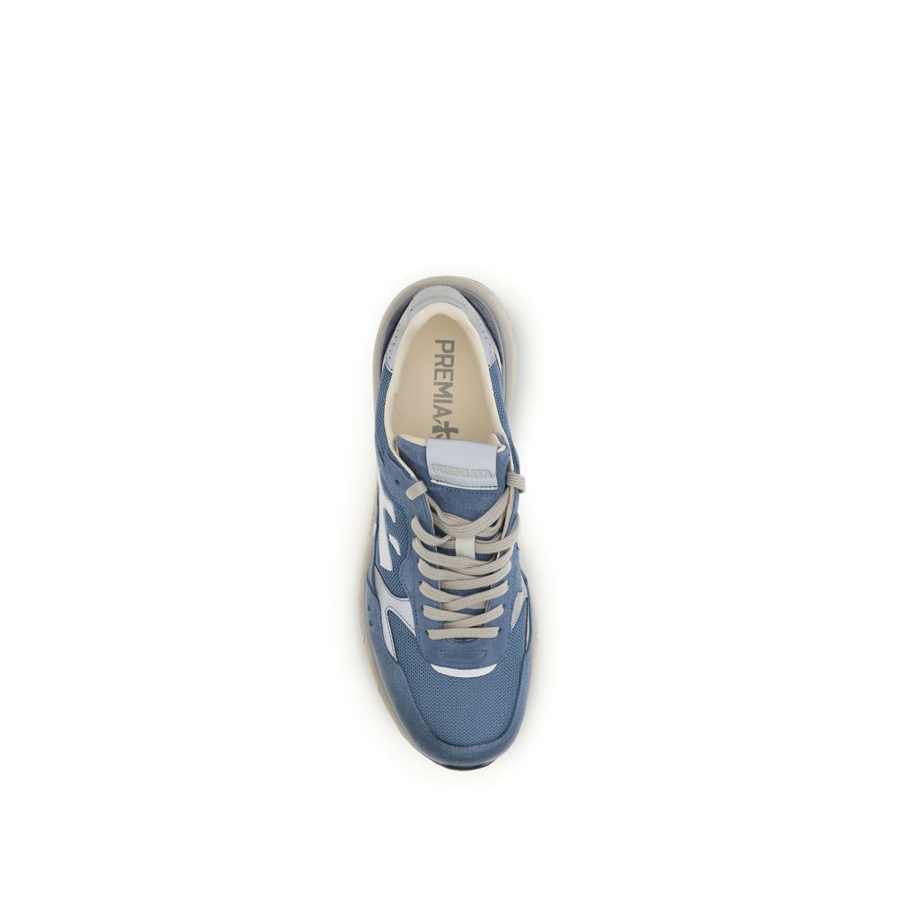 Premiata Blue Polyester Low Top Sneakers