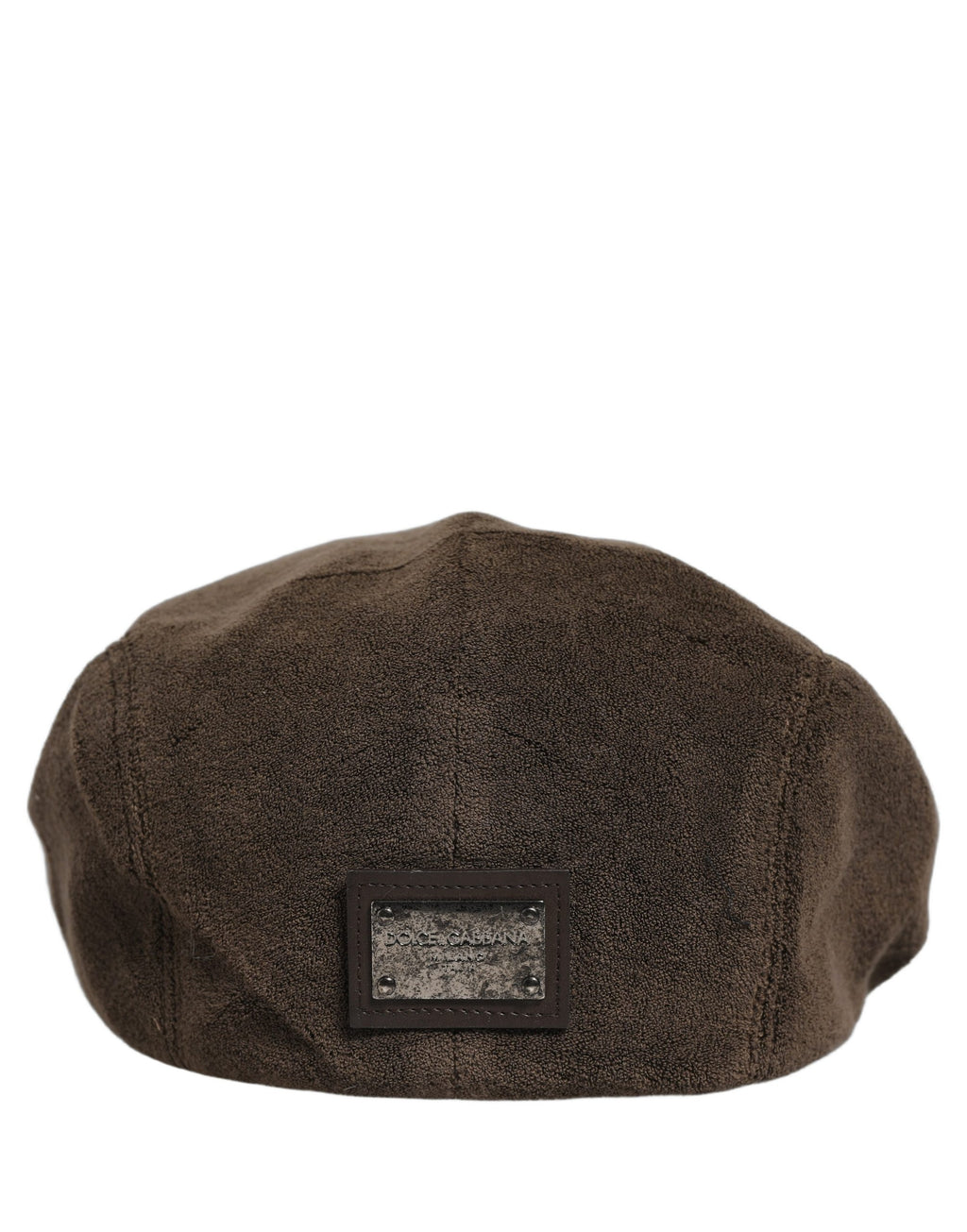 Dolce & Gabbana Men Brown Cotton Newsboy Cloth Capello Hat