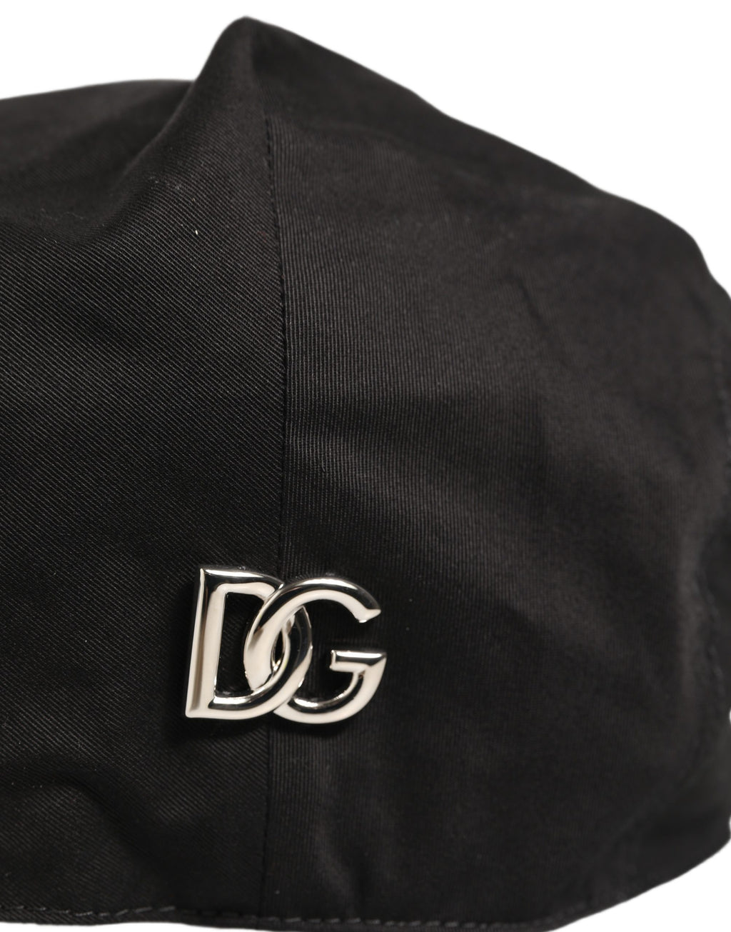 Dolce & Gabbana Men Black Cotton Stretch Newsboy Cloth Capello Hat