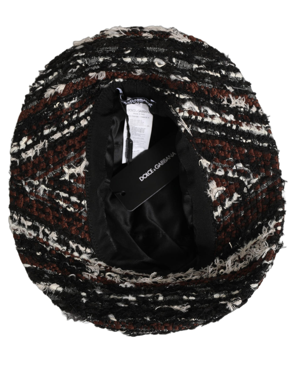 Dolce & Gabbana Women Multicolor Acrylic Tweed Bucket Capello Hat