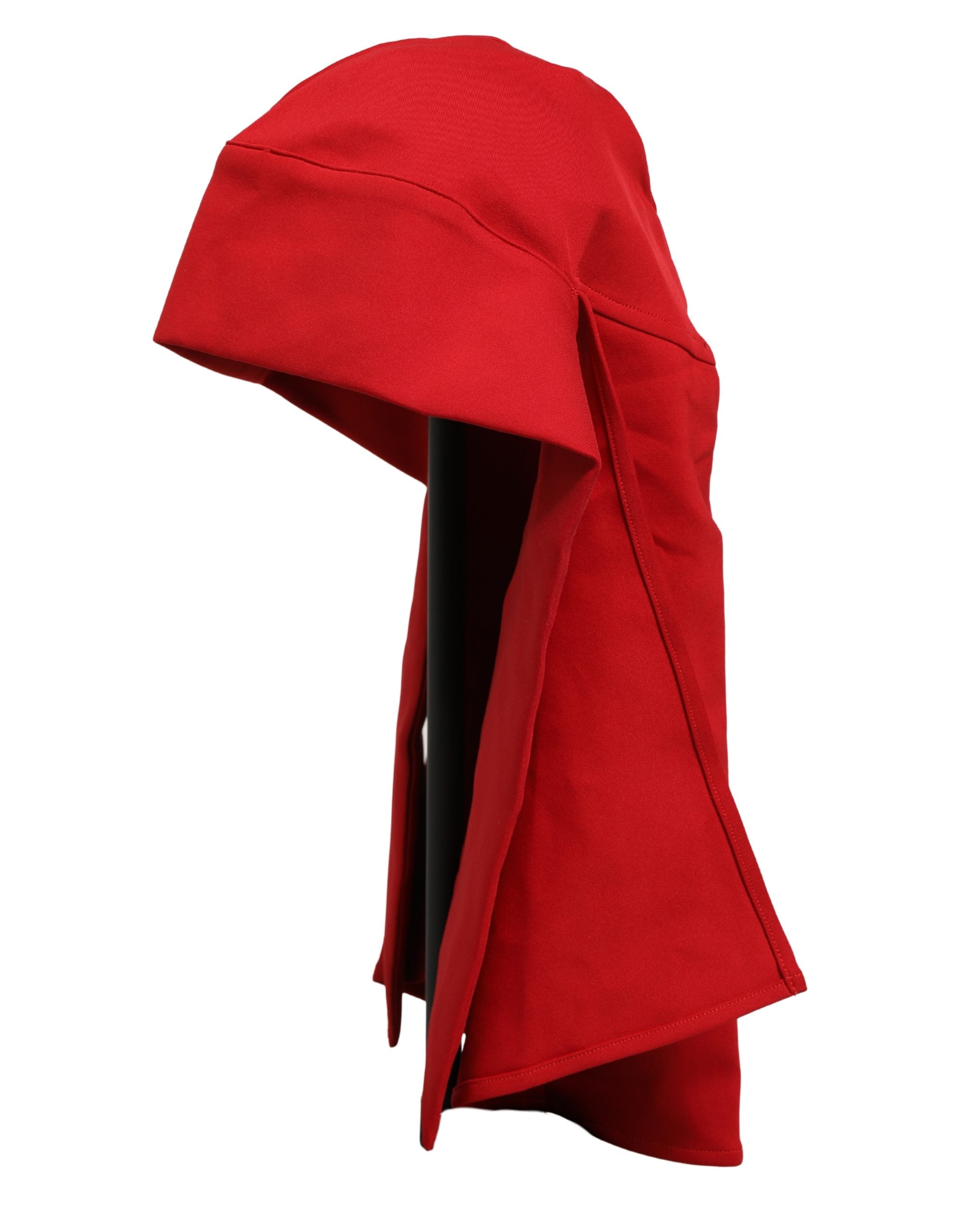 Dolce & Gabbana Women Red Polyester Whole Head Wrap Capello Hat